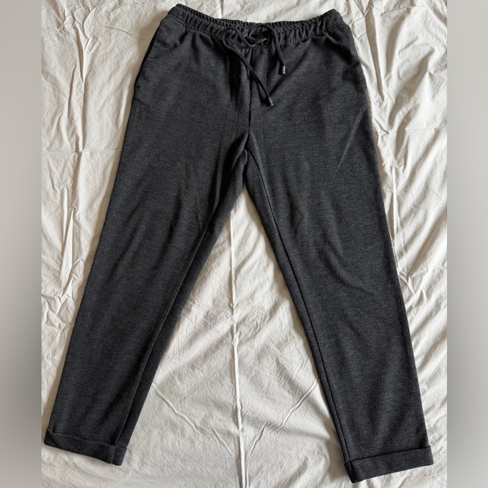 Zara Men’s Dark Charcoal Drawstring Joggers